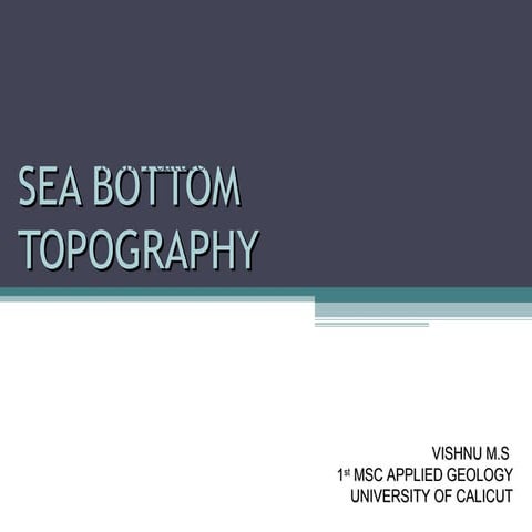 Ocean floor-topography