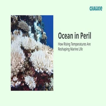 Ocean acidification, ocean temperature rise | PPTX