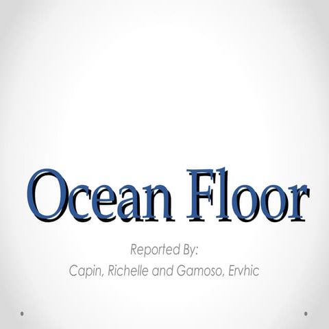 Ocean topography