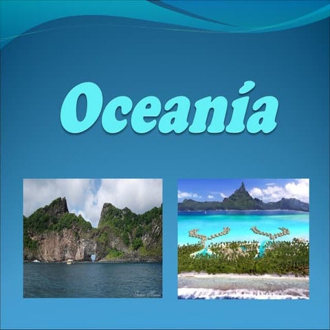 Oceanía, continente insular