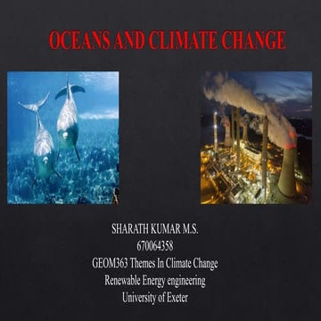 Ocean and climate change