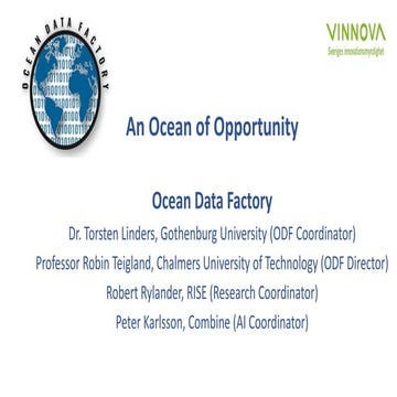 Ocean Data Factory Sweden