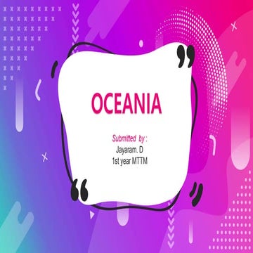 Oceania Slideshare