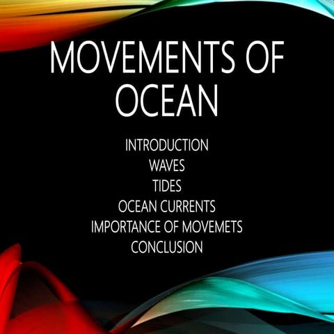 Ocean movements
