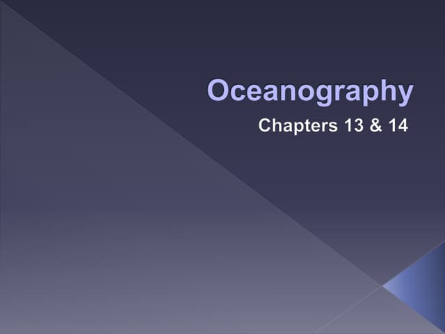 Oceanography