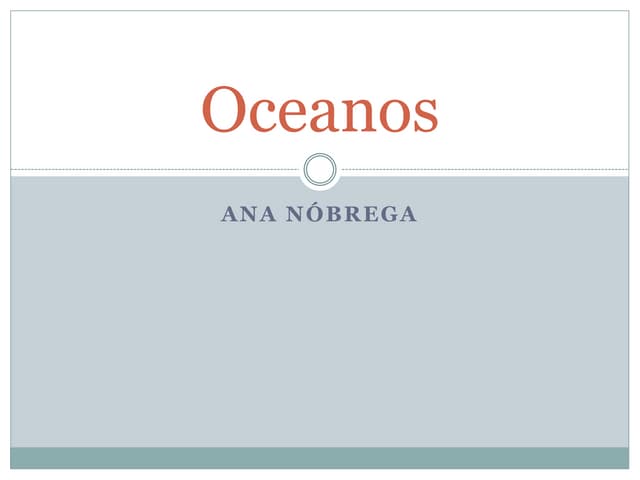 Oceanos - Ana Nóbrega