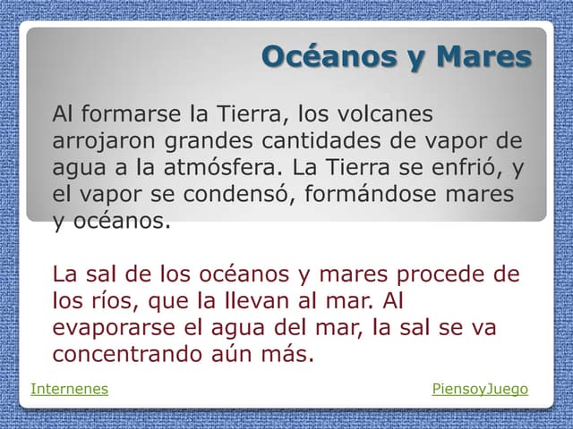 Oceanos y mares