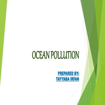 Ocean pollution