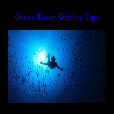Oceans essay writing tips