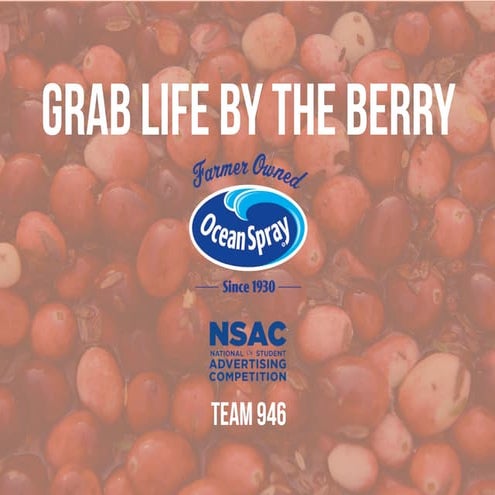 "Grab Life By the Berry" Ocean Spray Advertising Campaign