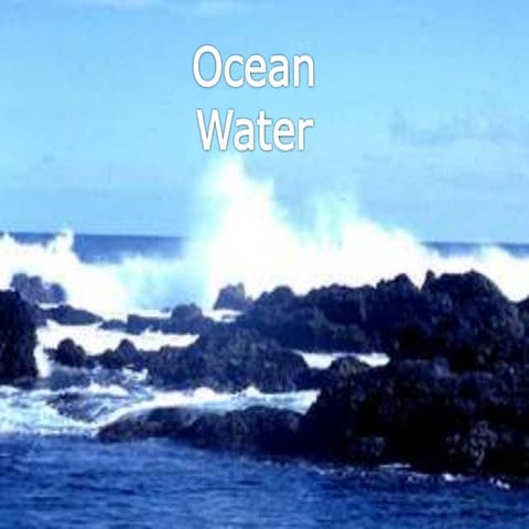 Ocean Water and Currents PPT LESSON