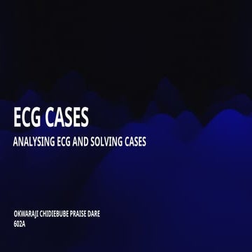 Comprehensive Analysis and Case Studies of ECG Interpretations | PPTX