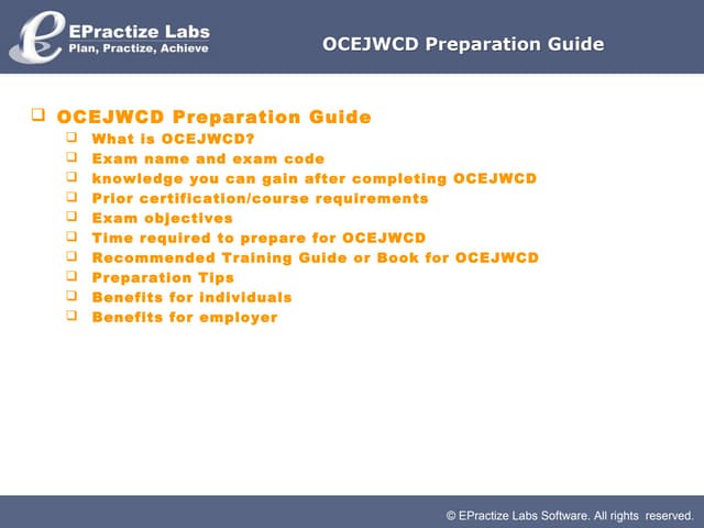 ocejwcd 6 preparation guide