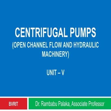 Centrifugal Pumps