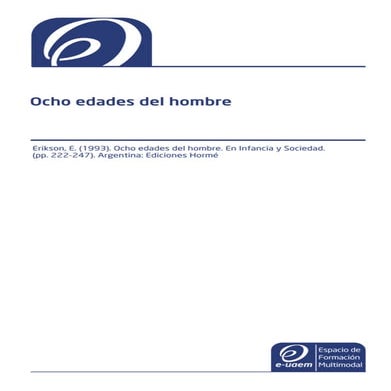 Ocho edades del hombre