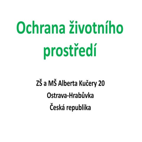 Ochrana životního prostředí