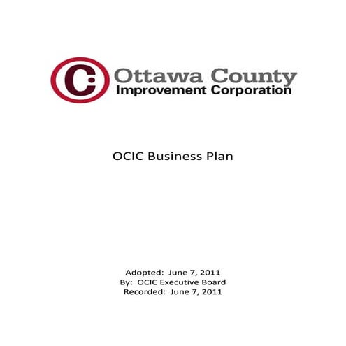 OCIC Business Plan