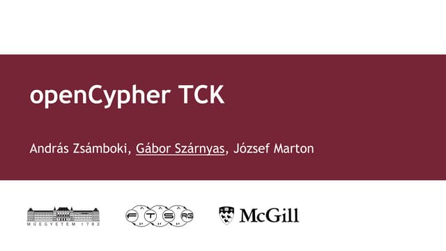 openCypher Technology Compatibility Kit (TCK)