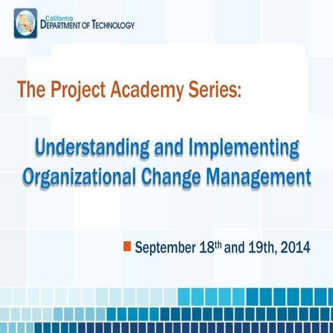 Understanding and Implementing Organizational Change