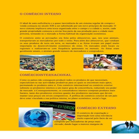 O comércio interno | DOCX
