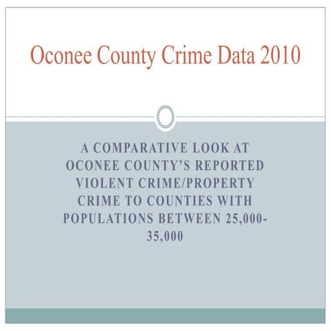 Oconee county crime data 2010