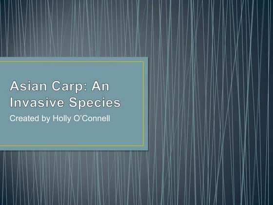 Asian Carp: An Invasive Species | PPTX