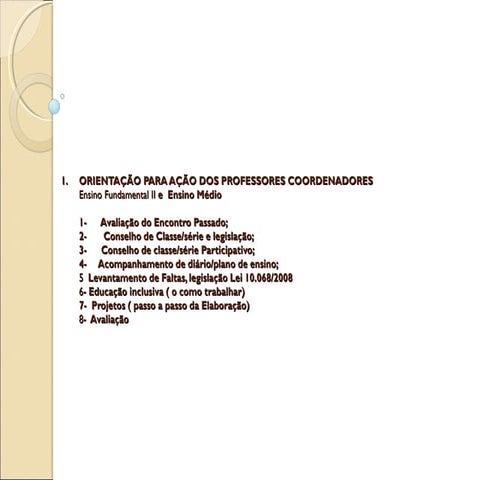 O conselho de classe