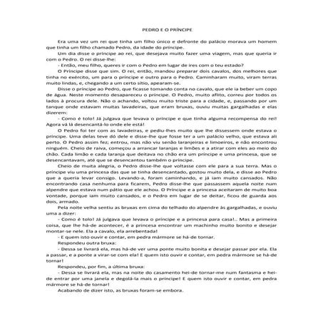 O conto em word | DOCX