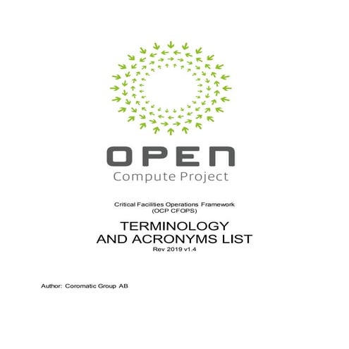 Ocp cfops-terminology 2019v1.4