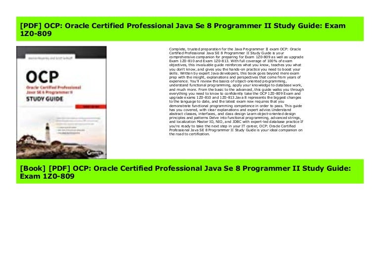 oracle java certification