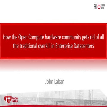 OCP Keynote @ 2017 ITroom Infra