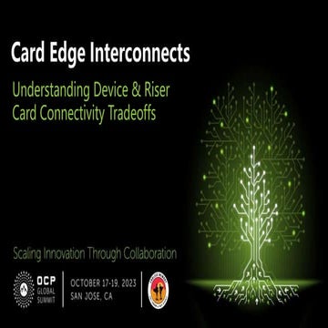 TE Connectivity: Card Edge Interconnects - Understanding Device & Riser Card ...