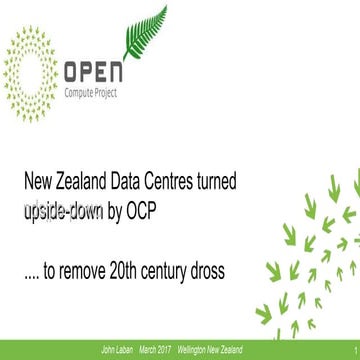 OCP Seminar Wellington New Zealand - John Laban - March 2017  