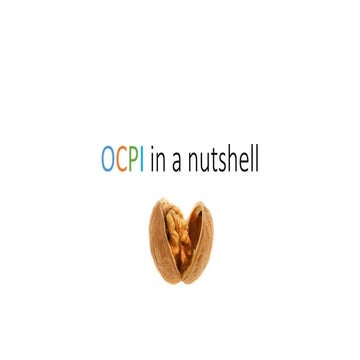 Ocpi in a nutshell 