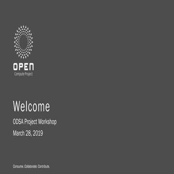 ODSA - OCP Welcome