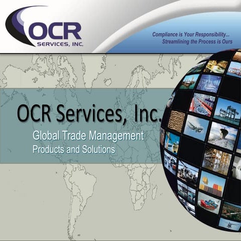 Export Compliance Management Seminar 29 & 31 May 2012: Global Trade