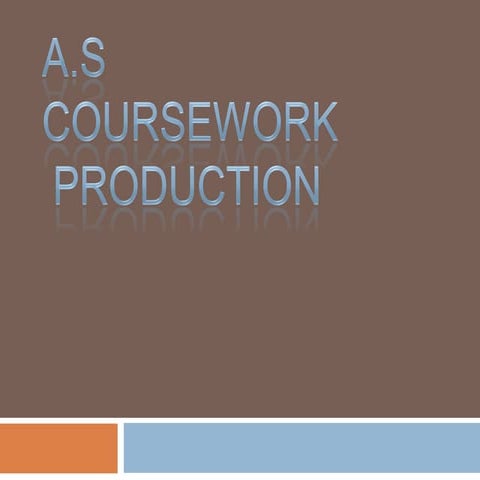 Ocr AS Level Course work Exemplar 