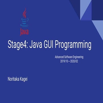 Java GUI Programming | PPT