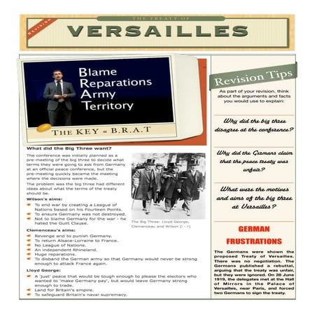Treaty of Versailles Revision booklet