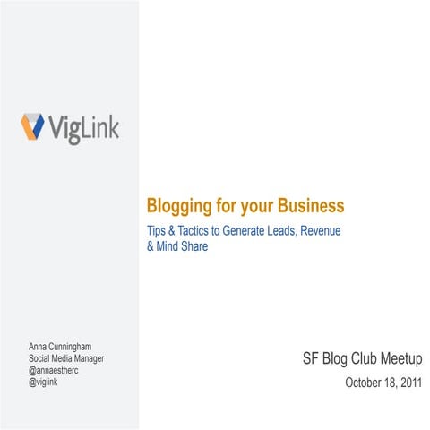 Blogging for your Business