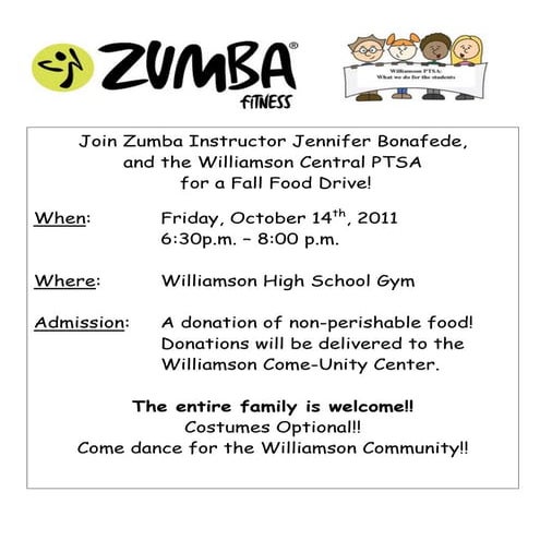 Zumba & PTSA join forces for a community event!