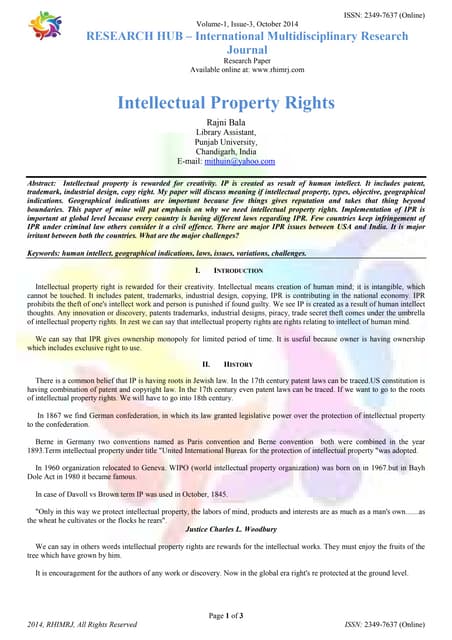 Intellectual Property Rights