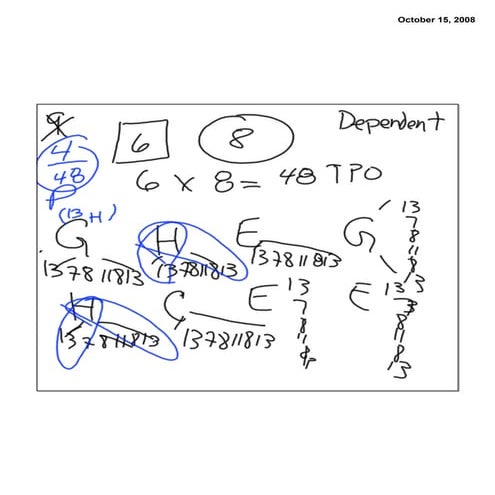 Probabilty October 15