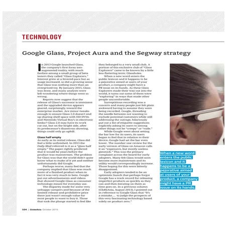 Google Glass Report | PDF