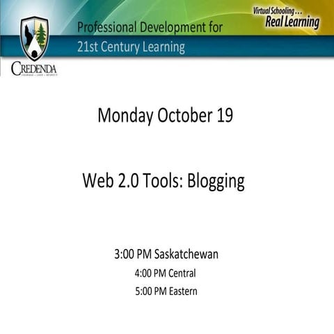Web 2.0 Tools - Blogging