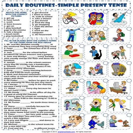 Daily routines sent | PDF
