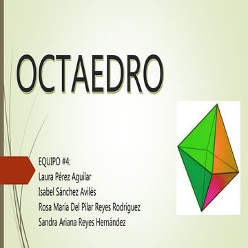 Cuerpos geométricos (Octaedro)