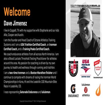 Octane Athletics Training Systems Ironman Texas 2017 Race Recon Seminar 