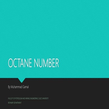 Octane number