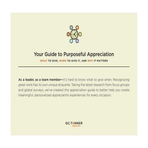 Purposeful Apprection Guide from O.C. Tanner